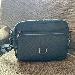 Lug navy blue Carousel XL crossbody purse